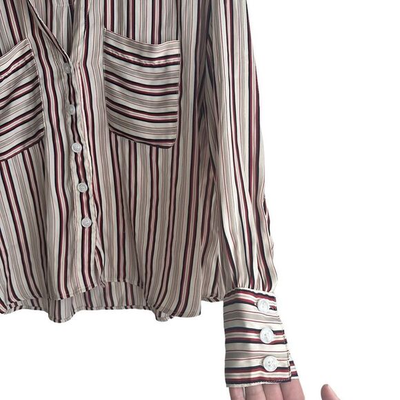 Free People Ivory Mad About You Striped Shirt - Picture 5 of 7